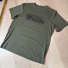 Fjallraven Lush Logo Shirt XL Green Hiking Outdoors Gorpcore Sportswear
