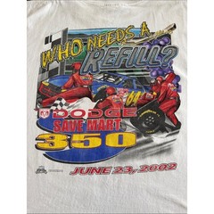 Vintage Nascar 2002 Graphic Tee T-Shirt Dodge Save Mart 350 Men’s 2XL *Flaw*