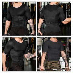 2022 Summer SecondSkin Men Compression T-Shirt Body Shaper Slimming Cooling Vest