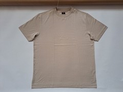 NEW Left Coast Tee Men’s Short Sleeve Pima Cotton Beige T-Shirt Top Size M
