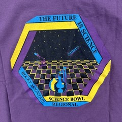 Vintage Cotton Deluxe Combed Mens XL Purple T Shirt Rocky Mountain Science Bowl