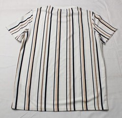 Shein Women’s Manfinity LEGND Letter Graphic Striped Tee EG7 Multicolor Medium