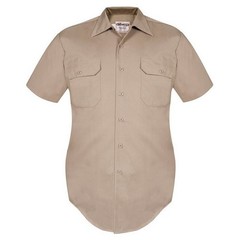 Elbeco 4530-S Men’s Class B Uniform Short Sleeve Shirt, Silver Tan, Small