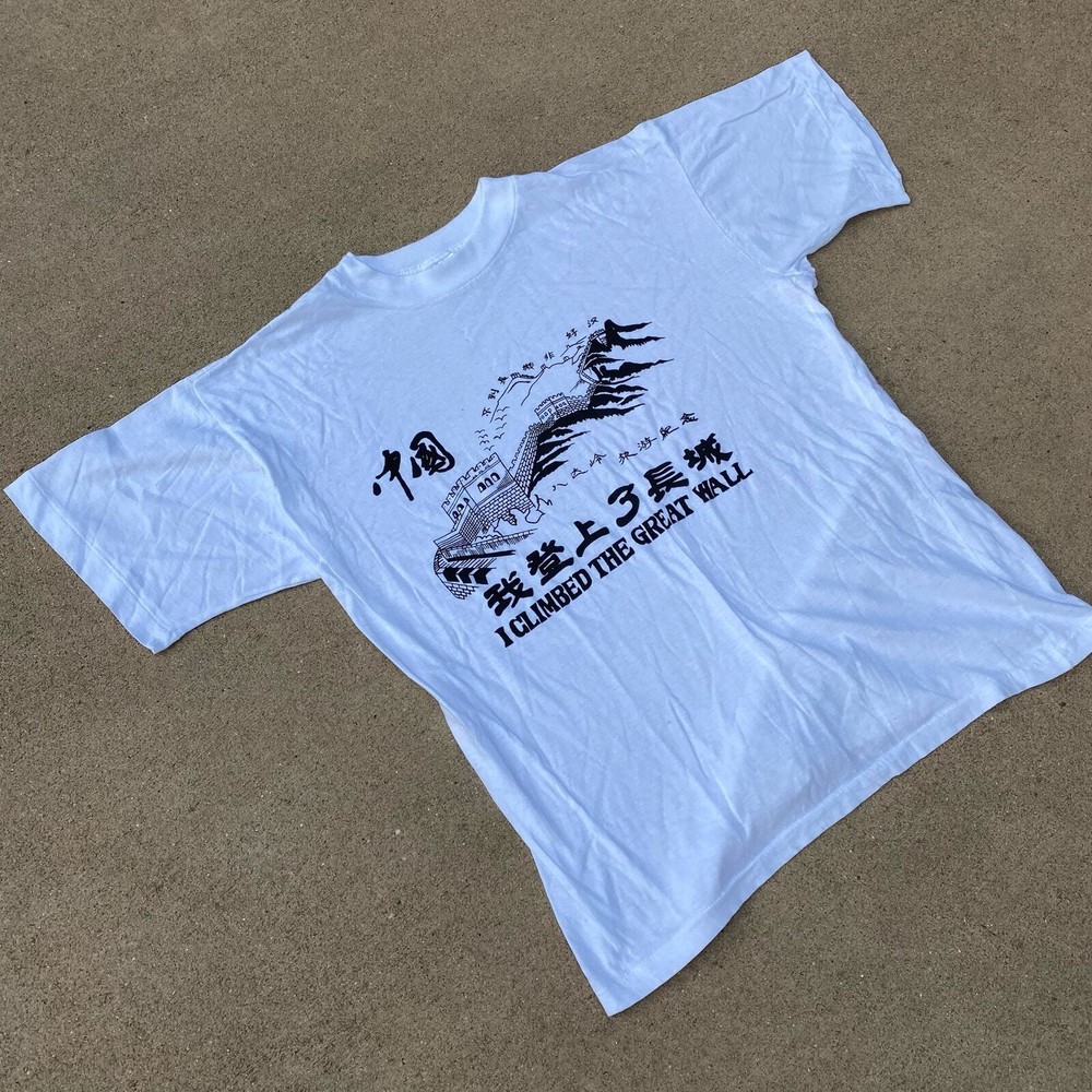Vintage White The Great Wall Of China Murina T Shirt