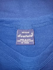 Vintage Duofold Shirt Men’s Medium Blue Long Sleeve Hiking Base Layer USA Made