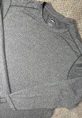 REI Long Sleeve Mens Large Base Layer Shirt Performance Gray Hiking Outdoors