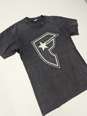 Famous Stars & Straps black graphic t-shirt, brand’s iconic “F” logo Size S