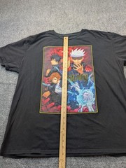 Jujutsu Kaisen Shirt Mens 2XL Black Anime Yuji Gojo Graphic Tee Crunchyroll
