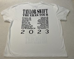 2000s Y2K 2023 Taylor Swift Eras Tour US Tour Dates Music Promo T-Shirt, XXL NEW