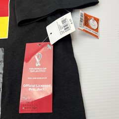 FIFA World Cup Qatar 2022 Germany T-Shirt Mens Small Black NEW Soccer Fan Tee