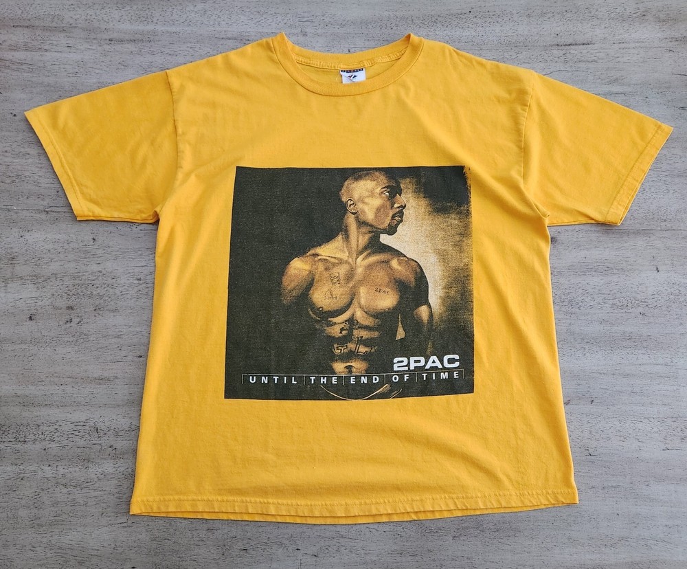 Vintage 2Pac Until The End Of Time Album Promo T-shirt XL Rap Hip Hop Tupac 2001