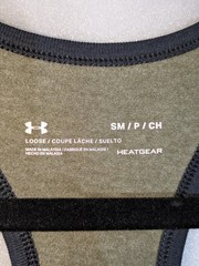 Under Armour Men’s Small Green/Black HeatGear Earn It Iron Paradise Muscle Tank