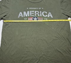 Property of America Army Green Mens T-Shirt Adult Size XL Anvil Lightweight