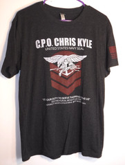 Chris Kyle US Navy Seal 2015 Memorial & Benefit Auction Texas T Shirt Mens XL