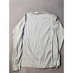 ComfortWash Hanes Long Sleeve Octopus Graphic Tee Gray Cotton Small