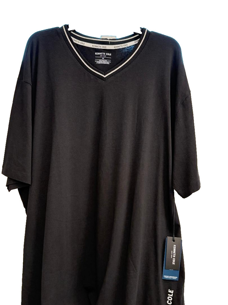 KENNETH COLE BLACK S/S STRETCH T-SHIRT SZ: 3XL NWT