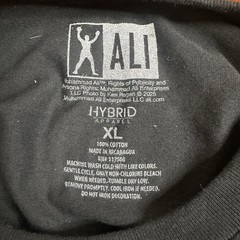 Muhammad Ali Greatest Of All Time T-shirt Men’s XL Black Hybrid Apparel NWOT