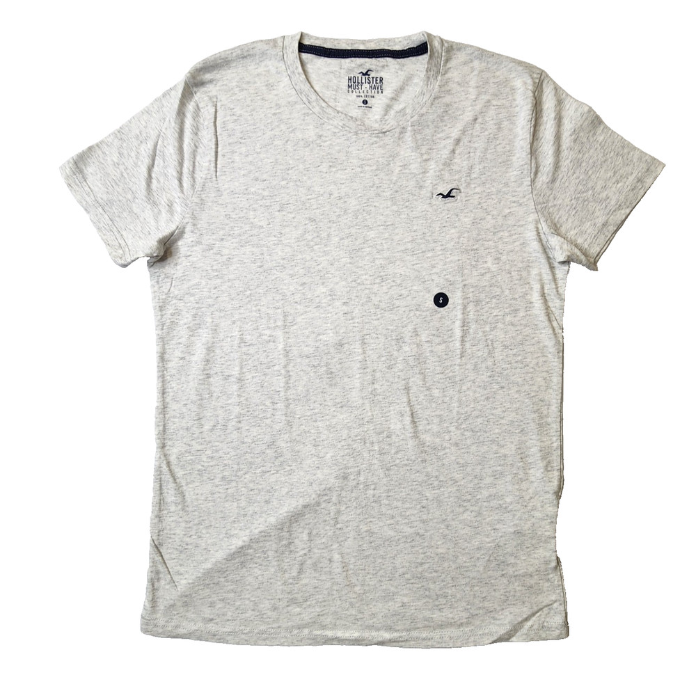 Hollister Men’s T-Shirt Must-Have Collection, Gray Size Small NWT