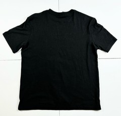 H&M Men’s Medium Ribbed Knit Loose Fit Coupe Ample Solid Black T-Shirt NWT