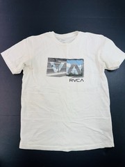 RVCA Men’s White T-Shirt Regular Fit Mens Size Medium Balance Of Opposites