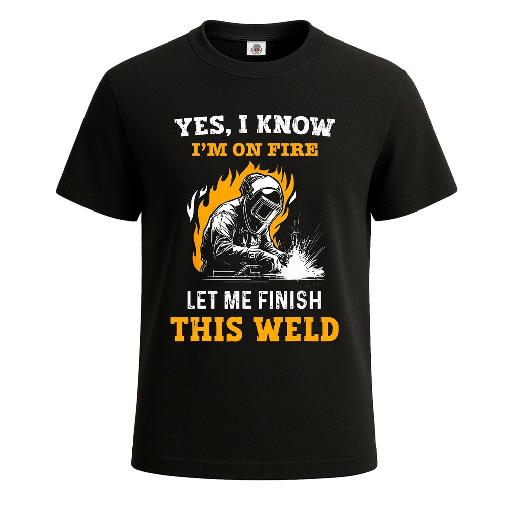 Yes I Know I’m On Fire Let Funny Party Men’s T-Shirt Novelty Gift Tee Top