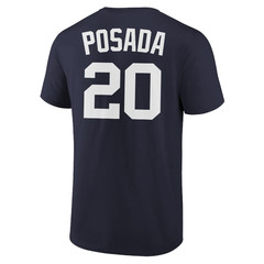 Jorge Posada T-Shirt New York Yankees Player Name and Number Soft Jersey Tee