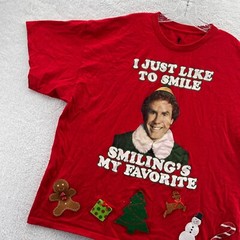 Elf Ugly Shirt XXL Mens Red Tee 2XL Ripple Junction Christmas Movie Funny Top