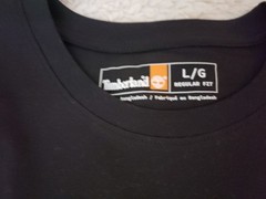 Men’s Timberland Large Black Tshirt