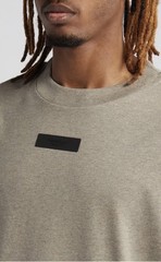FEAR OF GOD FOG Essentials Oversized LOGO Appliqué HOMESTEAD Heather T-Shirt XXL