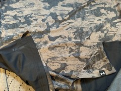 UNDER ARMOUR THE ROCK ISO CHILL L/S BROWN D. GRAY CAMO SHIRT SIZE 2XL MEN $55