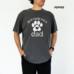 Custom God Made Me CatDog Dad Gildan Tee Funny Pet Lover Gift