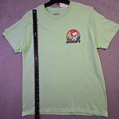 Peanuts® Hiking Snoopy t shirt Men Large Green Charlie Brown Classic Camping NWT