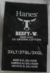 Hanes Men’s Beefy-T 2-Pack Heavyweight Cotton T-Shirts ZG3 White Size 3XLT