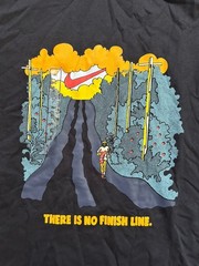 NEW $35 Nike Tee Graphic Running “No Finish Line” HJ3678-010 Black XL Mens