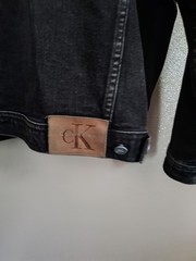 Vintage Calvin Klein Mens Denim Jacket Black Size M Fits Like A Large Or Bigger