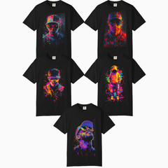 Mens Neon Hip Hop Urban Tee Shirt, Comfort Colors T Shirt, Unisex Streetwear Tee