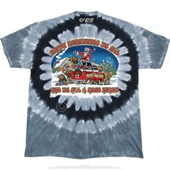 Happy Christmas T-Shirt Liquid Blue