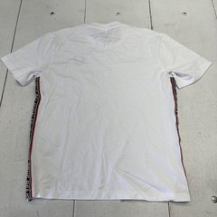 True Religion Shirt Mens Medium White Logo Side Tape Tee Tagless Crewneck Casual