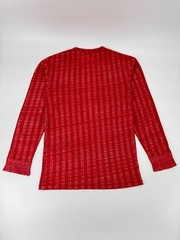 LVC Levi’s Vintage Clothing 1920s Sunset Henley Red Umber Stripe Size Small 20s