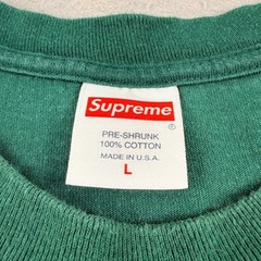 Supreme Monks Graphic T-Shirt Mens Large Green Short Sleeve Cotton Streetwear