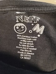 Neff T Shirt Unisex Teddy Bear & Skull Pattern,Size M/L (No Tag,see Measurement)