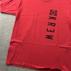 Krew Shirt Adult Large Red Short Sleeve Casual Streetwear Men’s