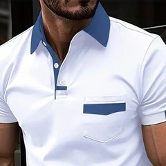 Mens Polo Shirts Short Sleeve Regular Fit Casual Work Golf Designer T Shirt Tops