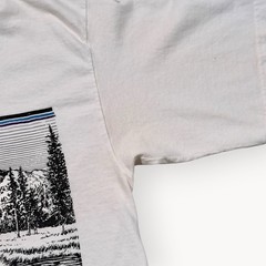 Vintage 90s California Tourist Graphic Tee Wolves Mountains Nature Mens Large