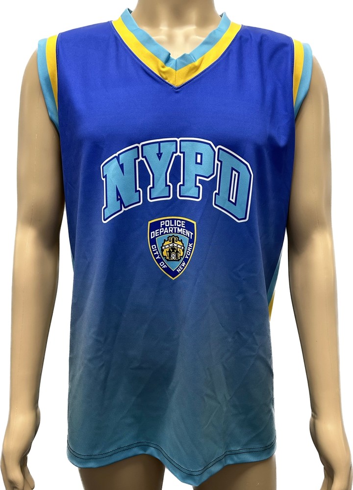 NYPD 23 Official 9/11 Memorial Basketball Jersey To Commemorate The 23 Lives Los