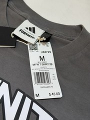 NEW Adidas Fortnite Gradient T Shirt JX8729 Men’s Size Medium Grey Black White