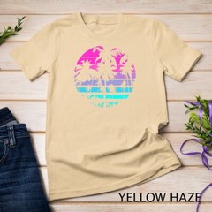 Retro Eighties 80s _ 90s Beach Style design with palm trees Unisex T-shirt