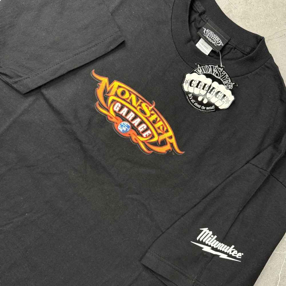 Vintage 2003 Monster Garage Hot Rod Race Car T-Shirt Men’s XL Discovery Channel