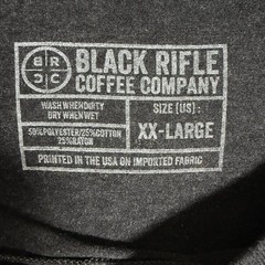 Black Rifle Coffee Shirt Mens XXL Black Rooster Tee Rayon Blend Casual Preppy
