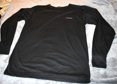 REALTREE L/S T-Shirt Charcoal Color By Leg Apparel.Cuff Sleeves.XXL.100%Polyeste